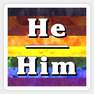 He-Him Pronouns: Inclusive Sticker